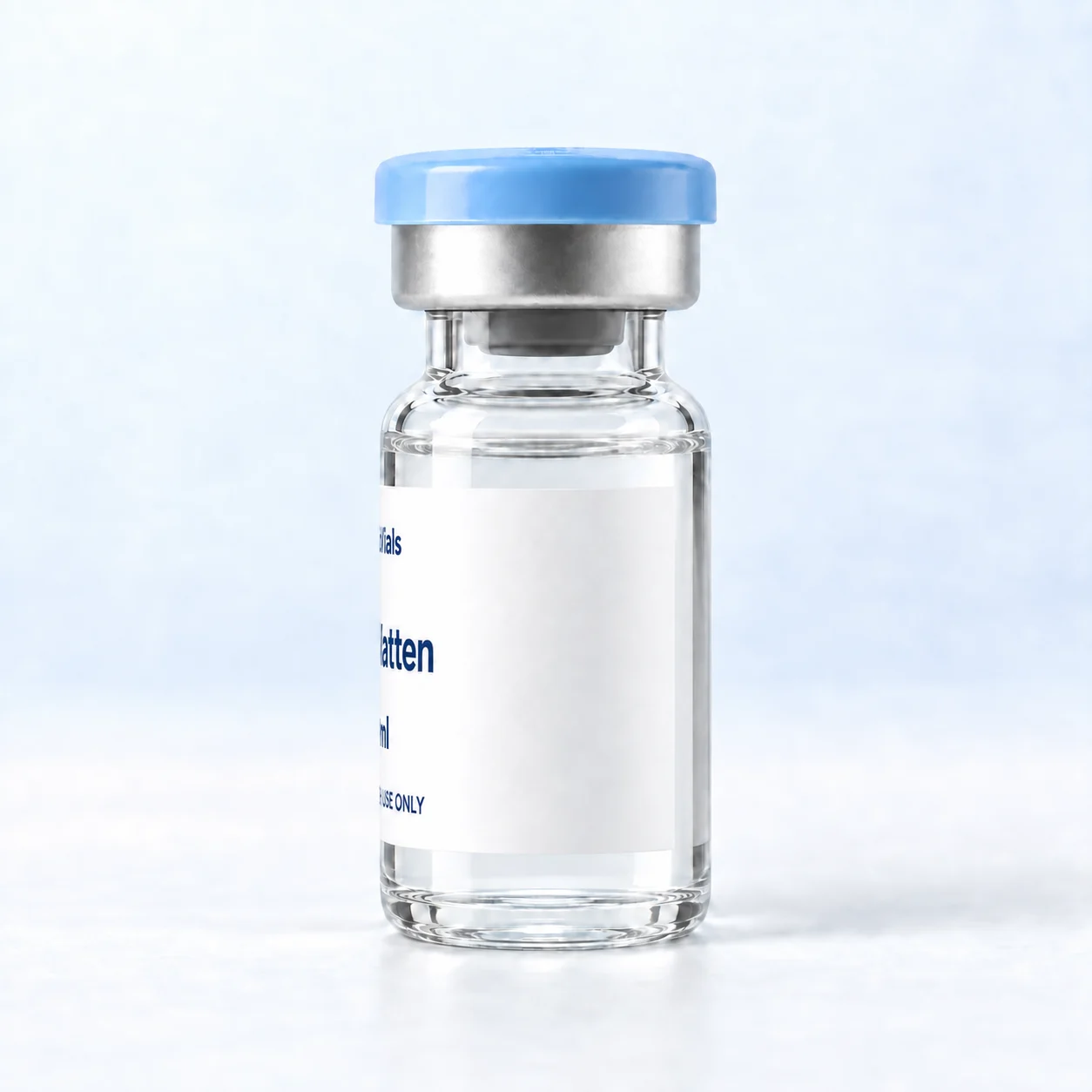 NordicVials – BAC Vatten 3 ml – från sidan – produktillustration