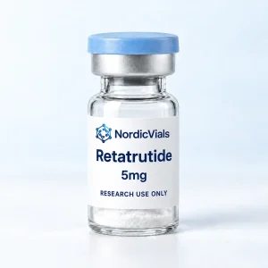 Retatrutide – AI-genererad produktillustration