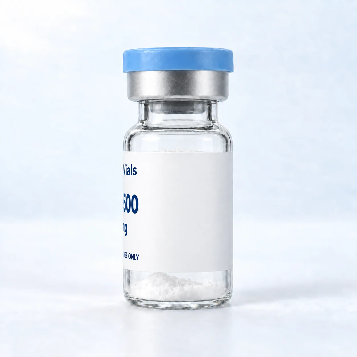 NordicVials – TB-500 5 mg – från sidan – produktillustration